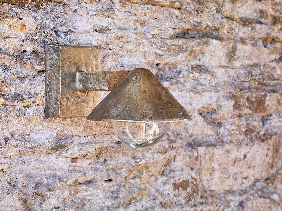 Rhya Outdoor Wall Lamp - Antique Brass