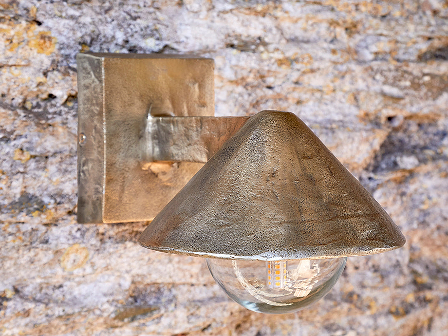 Rhya Outdoor Wall Lamp - Antique Brass