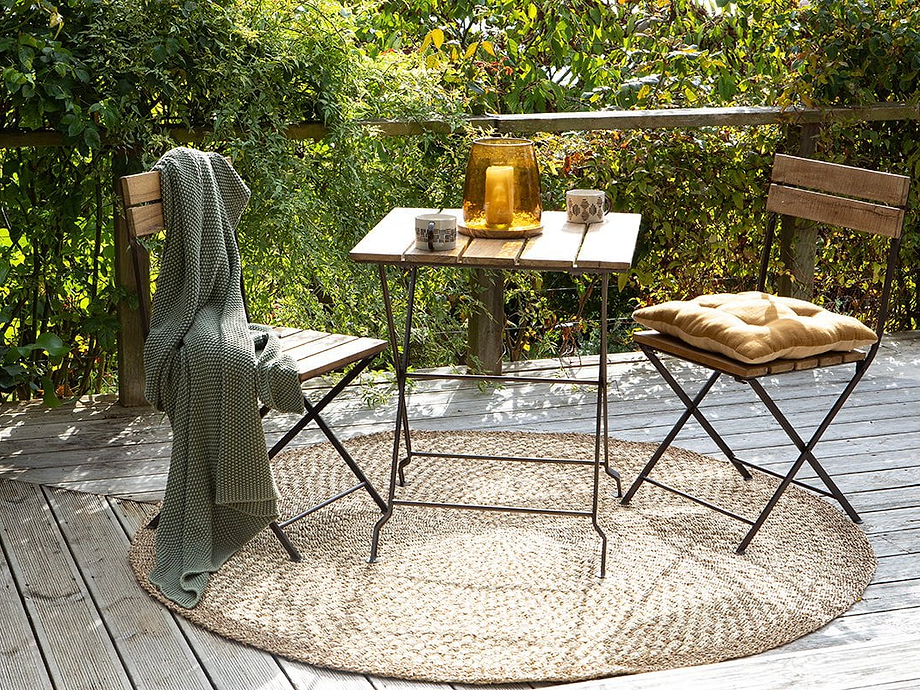 Rishikesh Reclaimed Wood & Iron Folding Chairs - (Set of 2)