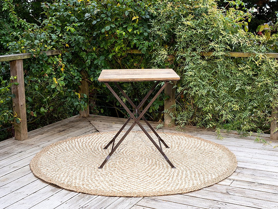 Rishikesh Reclaimed Wood & Iron Folding Table