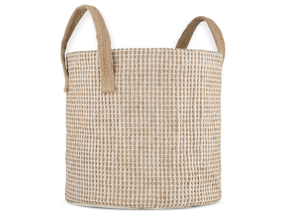 Rohia Basket - Natural & Cream