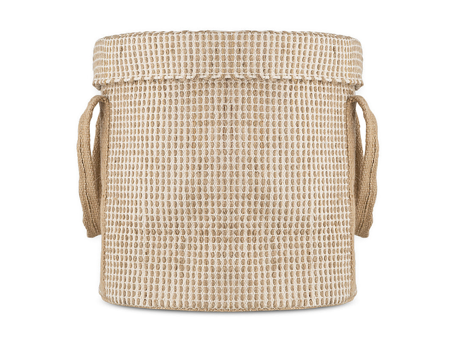 Rohia Laundry Basket - Natural & Cream