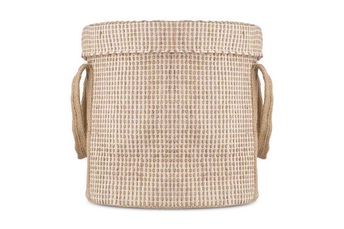 Rohia Laundry Basket - Natural & Cream