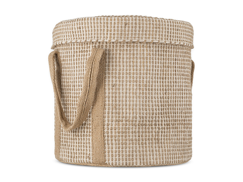 Rohia Laundry Basket - Natural & Cream