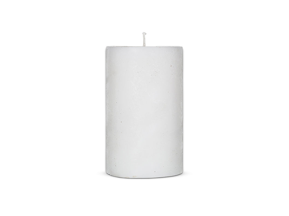 Rustic Soy Blend Pillar Candle - White - Large