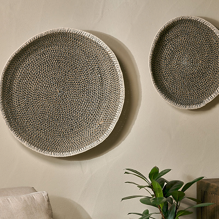 Sadie Basket Wall Art - Black & Natural