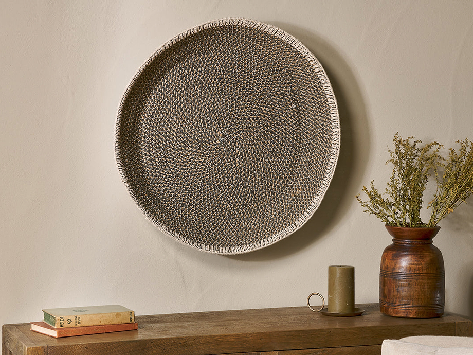 Sadie Basket Wall Art - Black & Natural