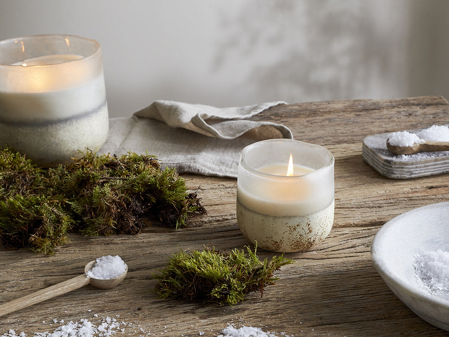 Sea Salt & Moss 3 Wick Scented Candle