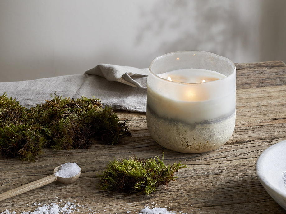 Sea Salt & Moss 3 Wick Scented Candle