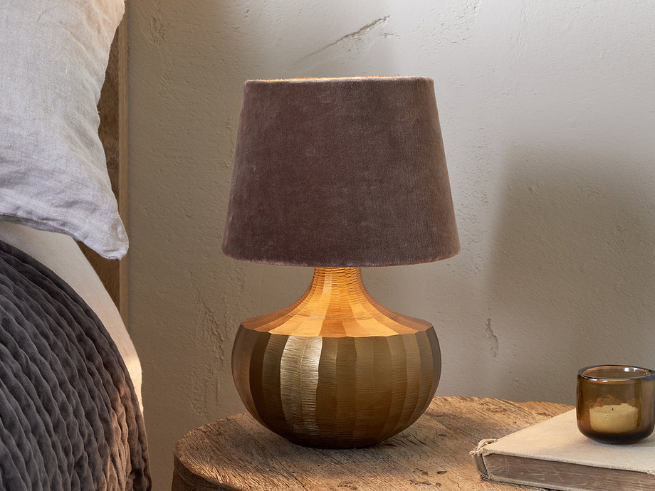 Sakiti Cast Aluminium Table Lamp - Antique Brass