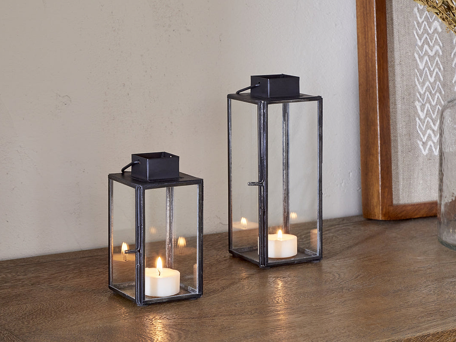 Sia Mini Table Lantern - Black