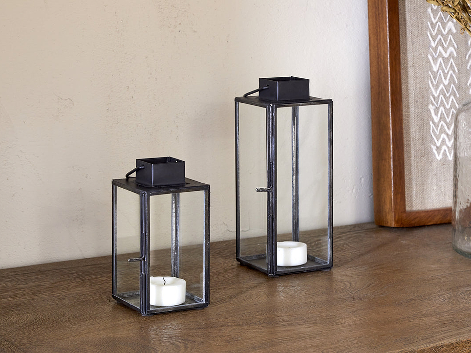 Sia Mini Table Lantern - Black