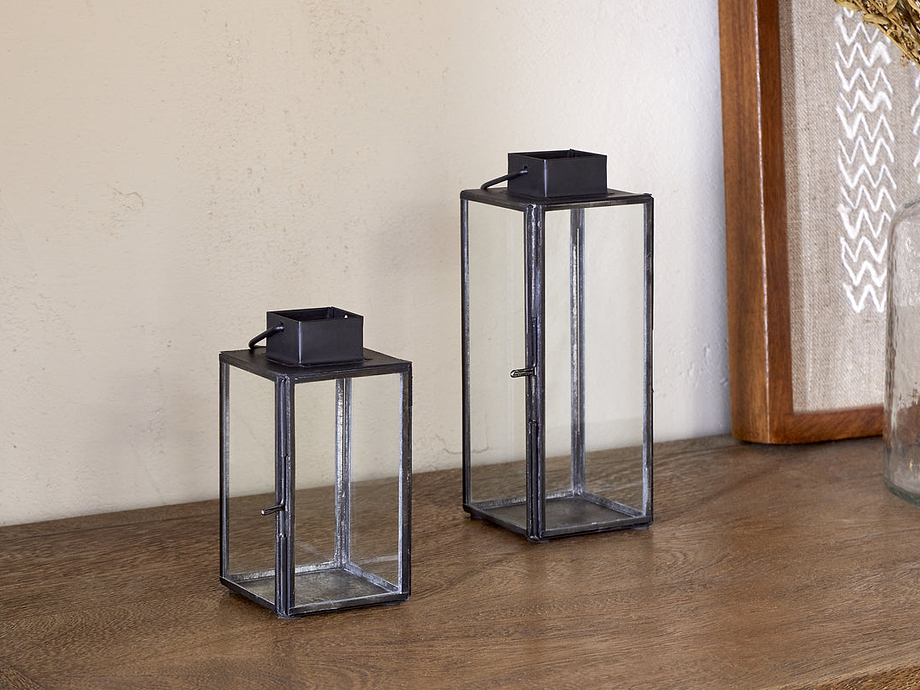 Sia Mini Table Lantern - Black