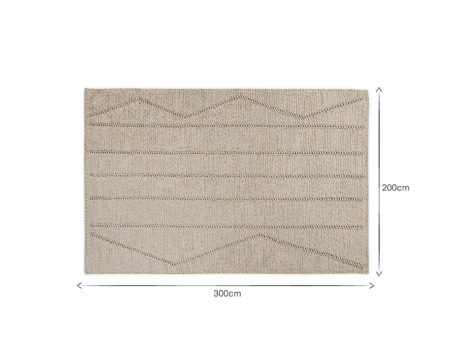 Shanti Wool & Cotton Rug - Natural