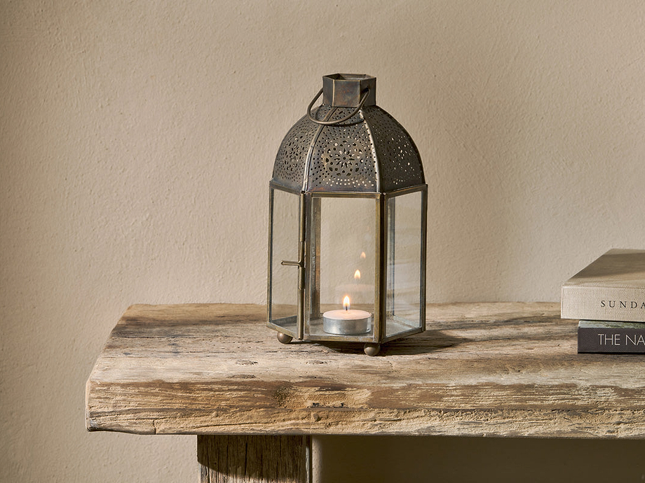 Sabra Lantern - Aged Antique