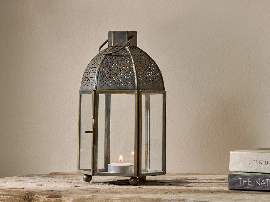 Sabra Lantern - Aged Antique