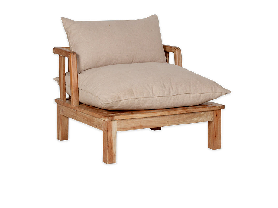 Sadhi Acacia Wood Outdoor Love Seat - Natural