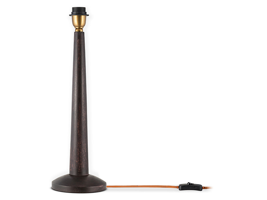 Sahar Mango Wood Table Lamp - Dark Stain