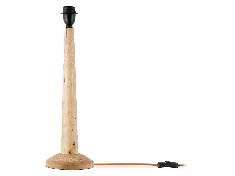 Sahar Mango Wood Table Lamp - Natural