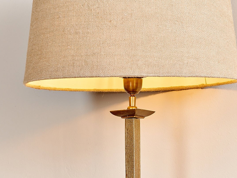 Sahhil Metal Tripod Floor Lamp - Antique Brass