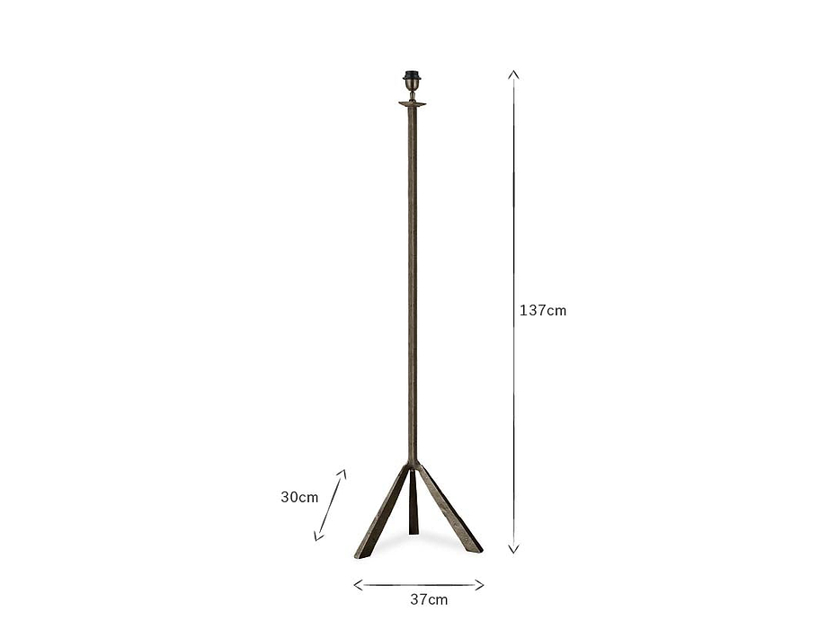 Sahhil Metal Tripod Floor Lamp - Antique Bronze