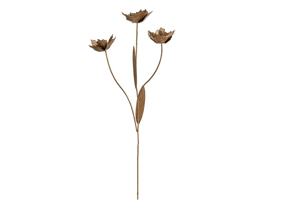 San Stem Floral - Antique Brass