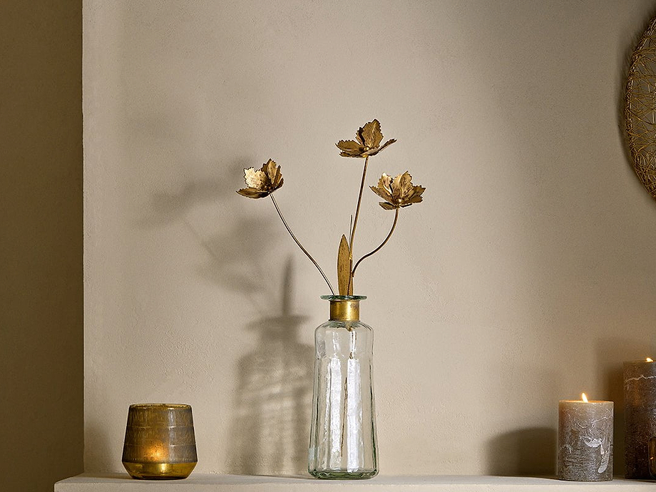 San Stem Floral - Antique Brass