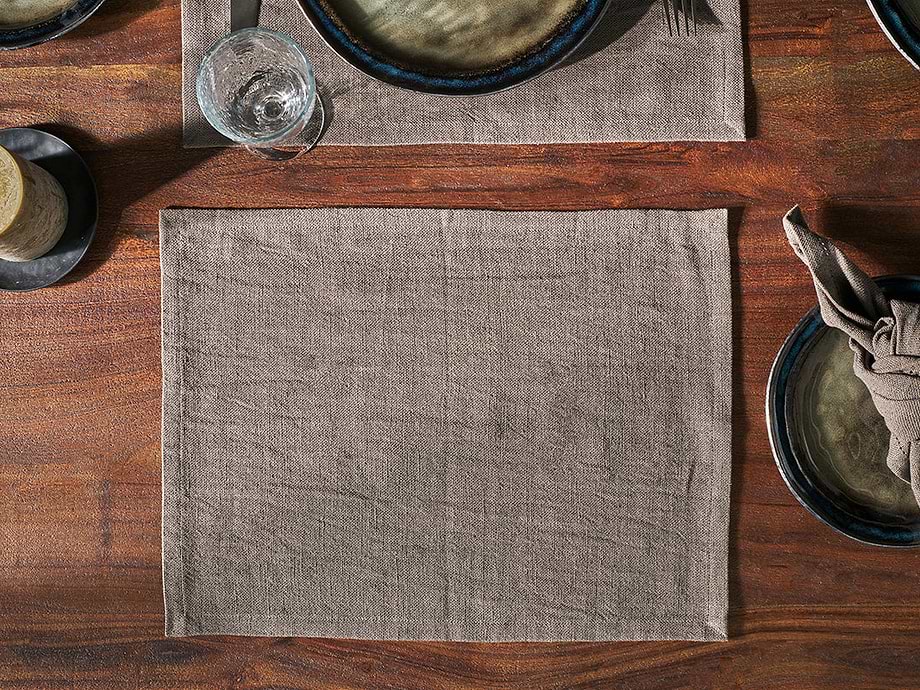 Sanee Placemat - Smoke Brown (Set of 2)