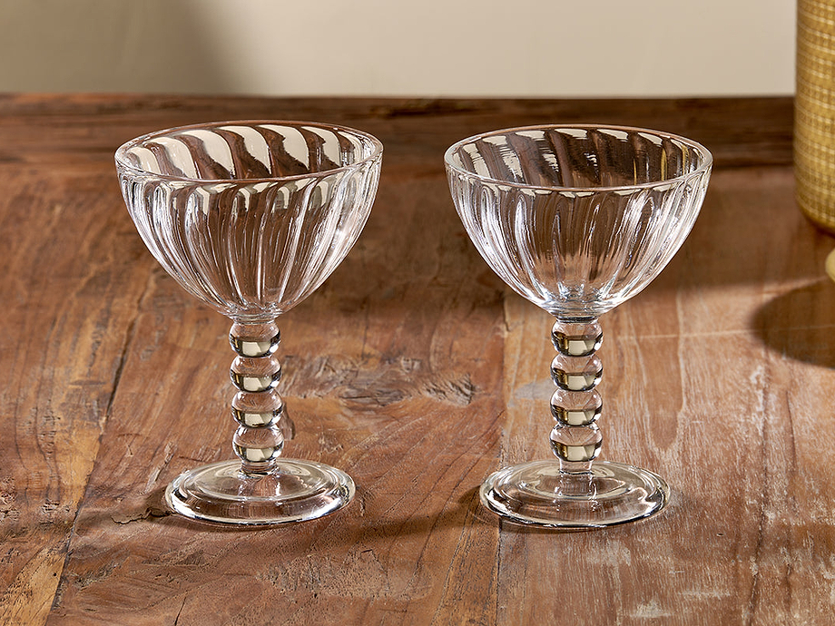 Santosa Champagne Glass - Clear (Set of 2)