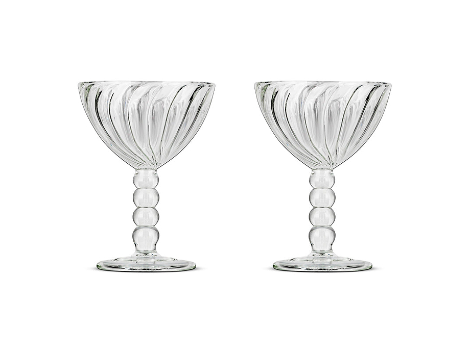 Santosa Champagne Glass - Clear (Set of 2)