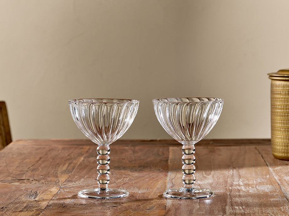 Santosa Champagne Glass - Clear (Set of 2)