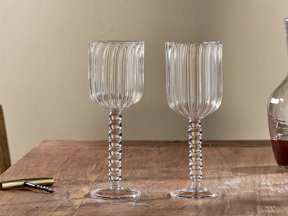 Santosa Wine Glass - Clear (Set of 2)