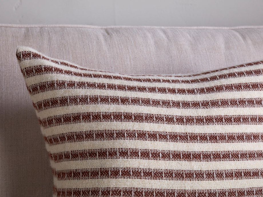 Sanval Wool Cushion Cover - Burgundy