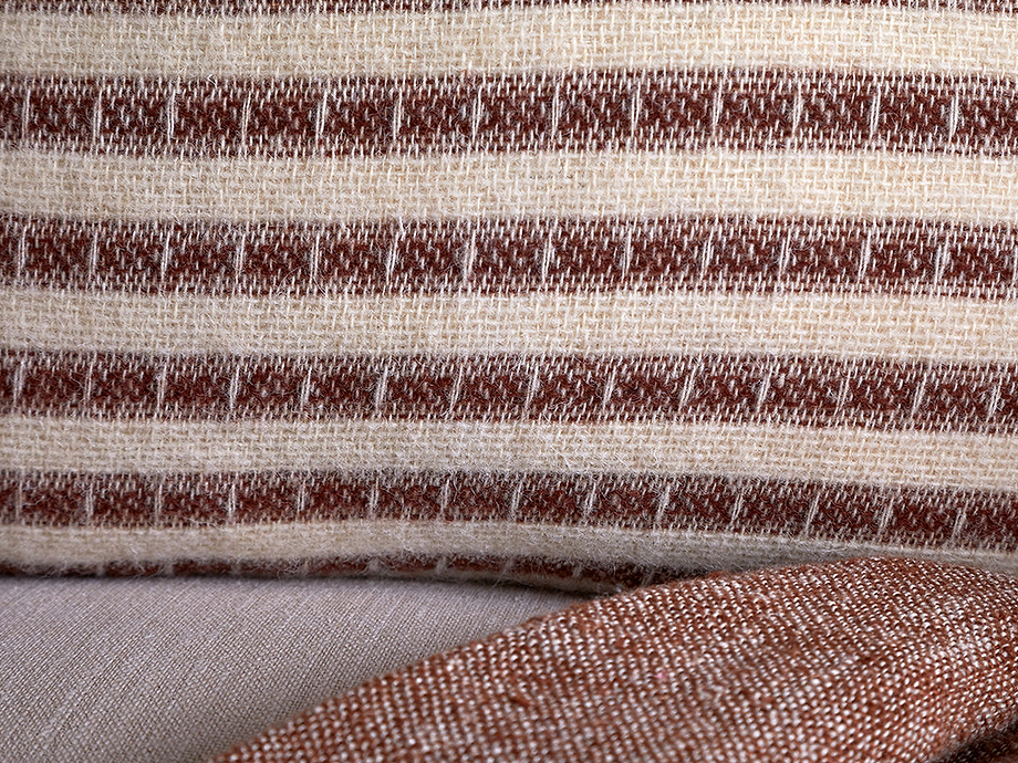 Sanval Wool Cushion Cover - Burgundy