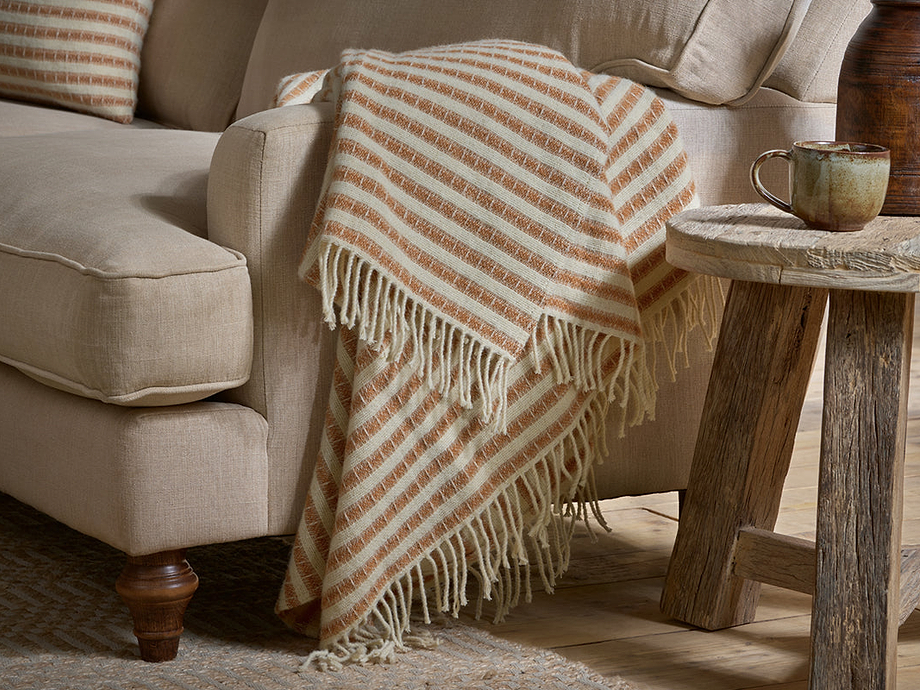 Sanval Wool Throw - Rust