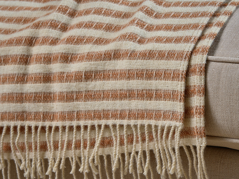 Sanval Wool Throw - Rust