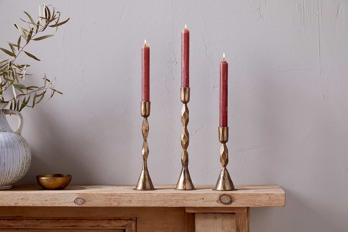 Shani Candlestick - Antique Brass