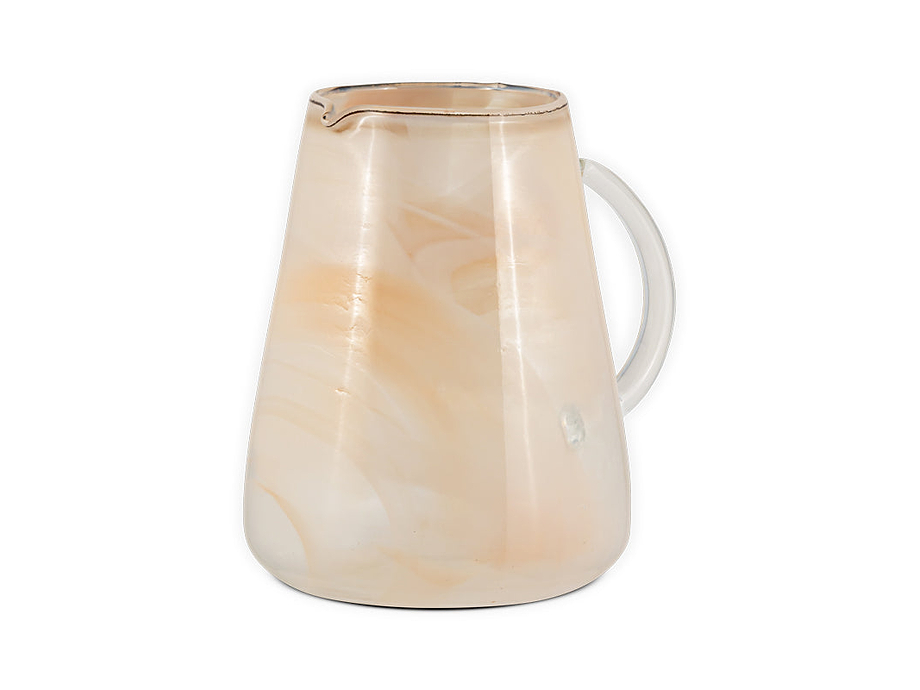 Shirali Marble Swirl Jug - Apricot