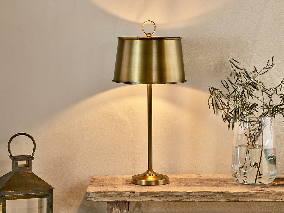 Siwan Table  Lamp - Antique Brass