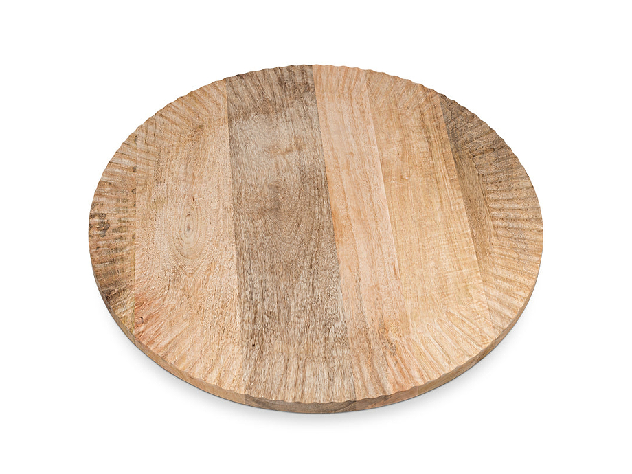 Soria Mango Wood Lazy Susan - Natural