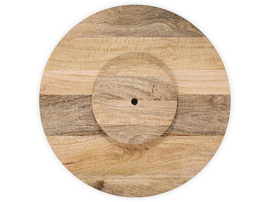 Soria Mango Wood Lazy Susan - Natural
