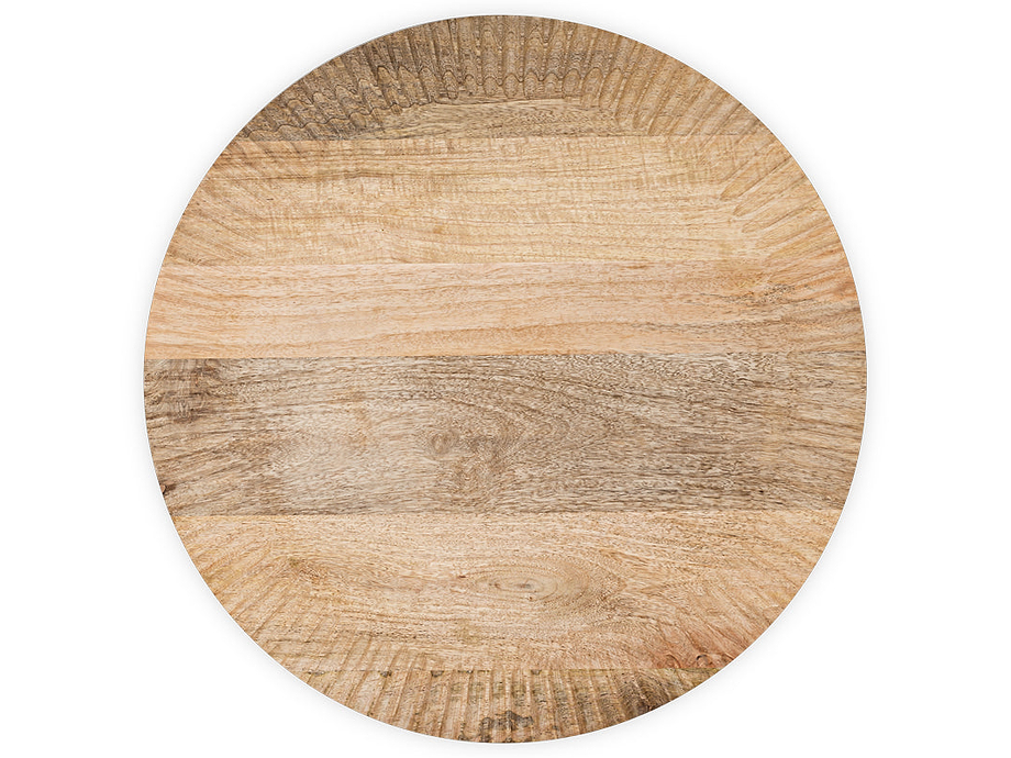 Soria Mango Wood Lazy Susan - Natural