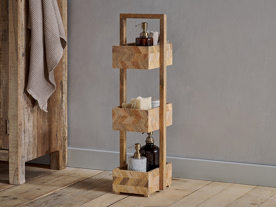 Sukha Mango Wood Storage Caddy - Natural