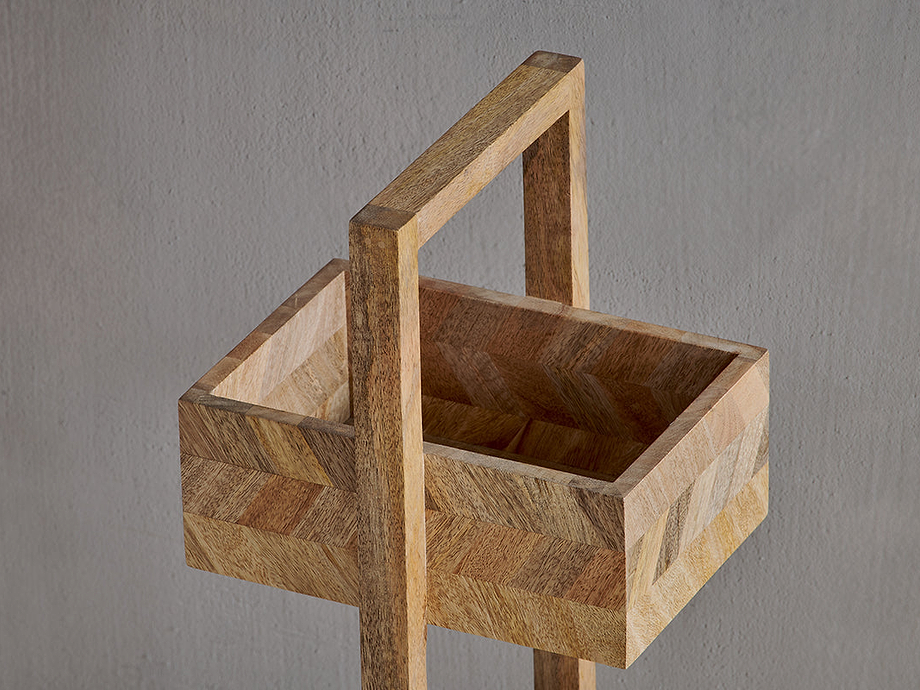 Sukha Mango Wood Storage Caddy - Natural