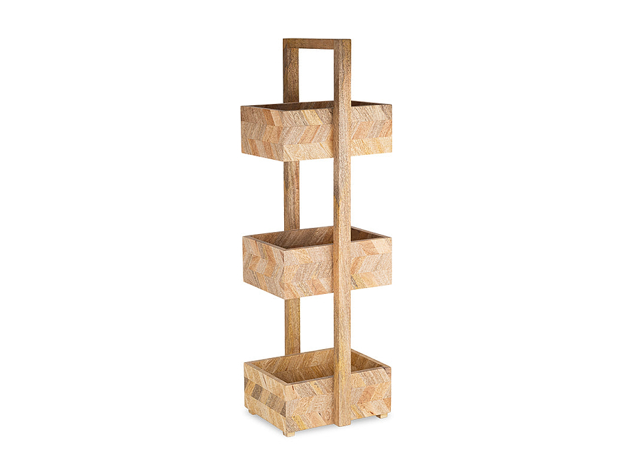 Sukha Mango Wood Storage Caddy - Natural
