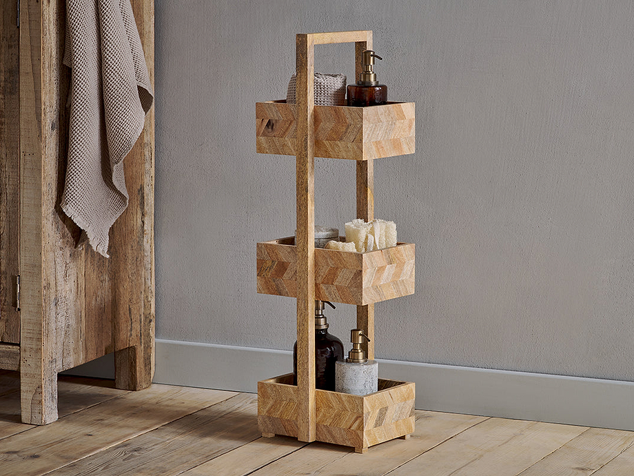 Sukha Mango Wood Storage Caddy - Natural