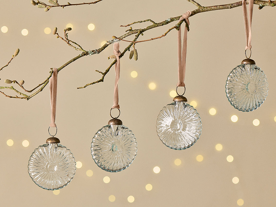 Sundara Baubles - Clear - (Set of 4)