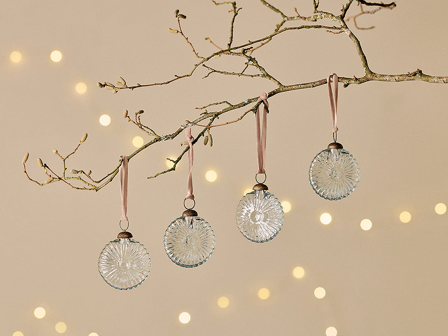 Sundara Baubles - Clear - (Set of 4)