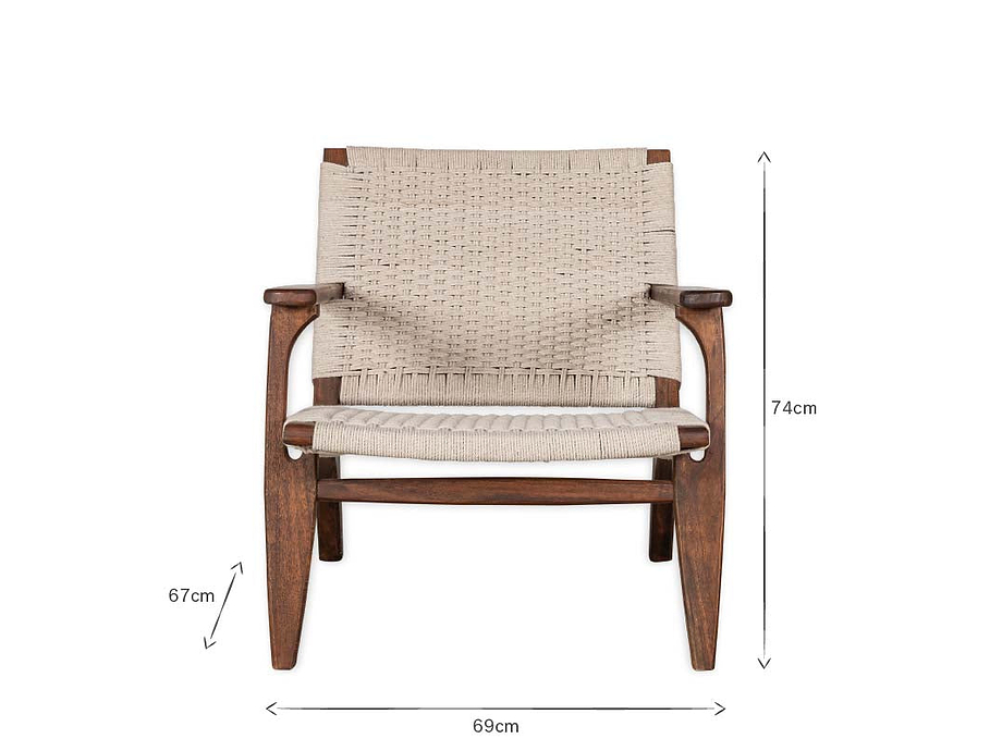 Surat Woven Lounger - Natural
