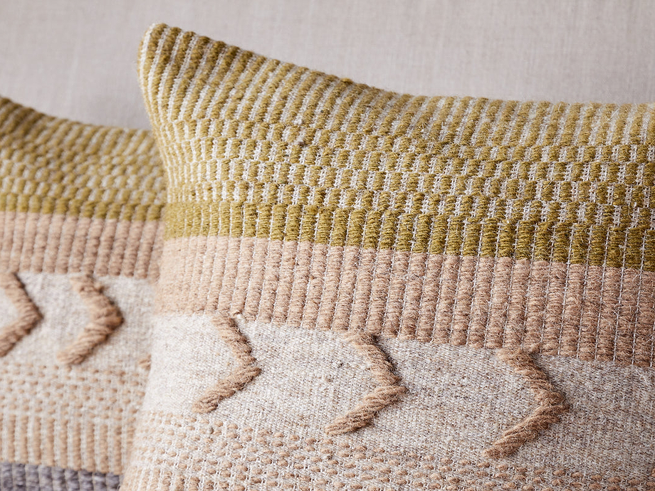 Tuleeka Wool Cushion Cover - Ochre